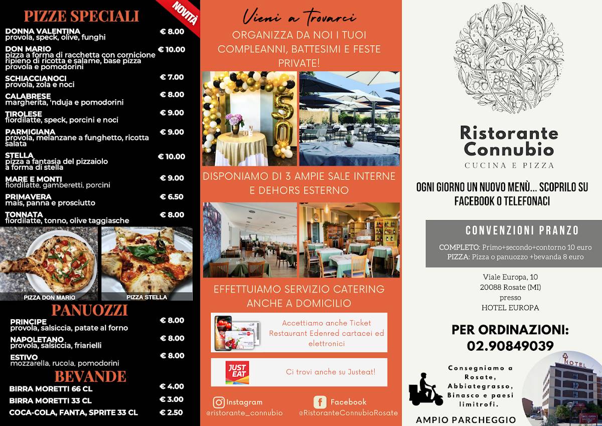 Ristorante Connubio меню