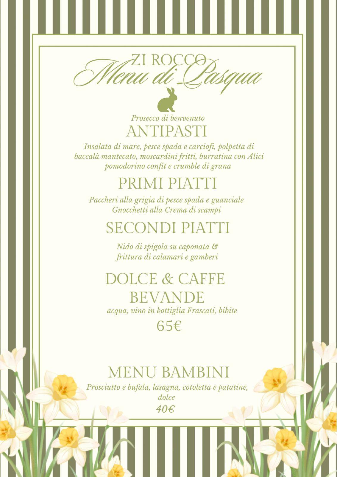 Ristorante Zì Rocco меню