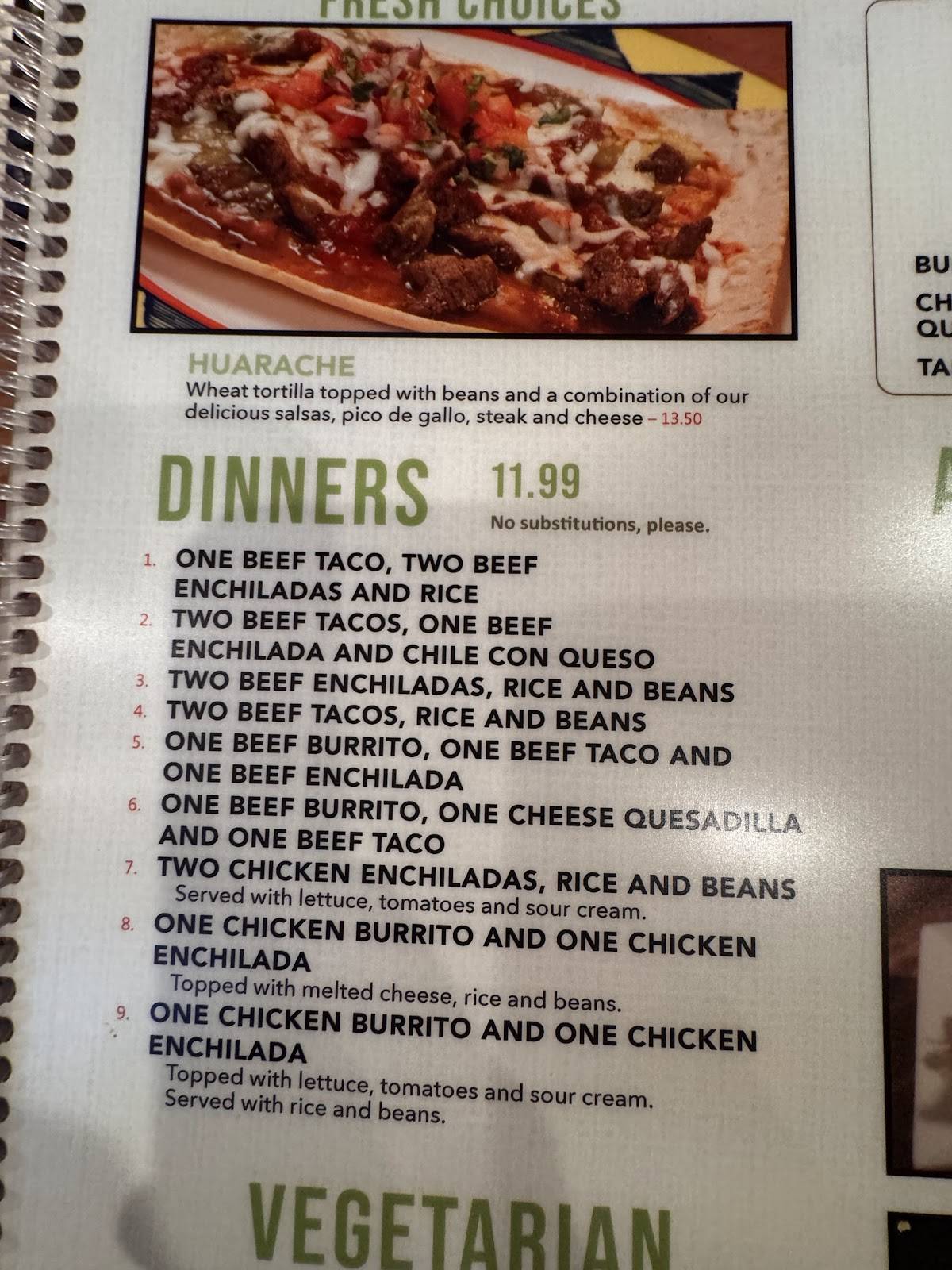 Rocas Mexican Grill меню