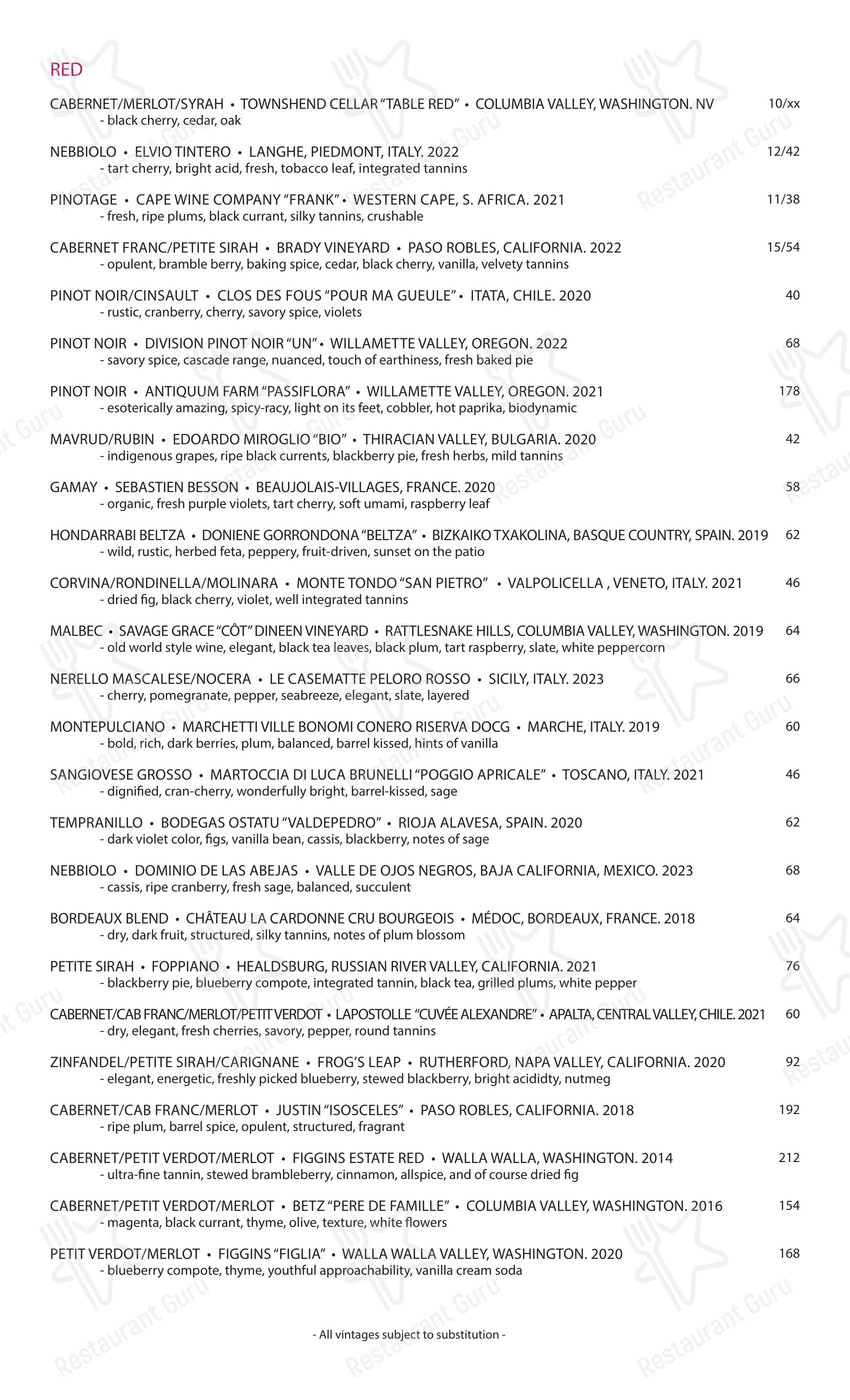 Rock and Rye Oyster House в Беллингхеме - Крафт меню