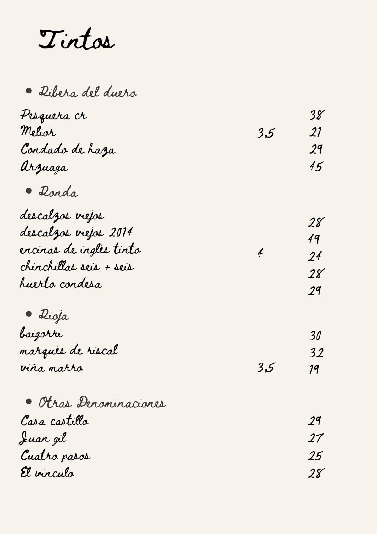 Brucho Bar меню