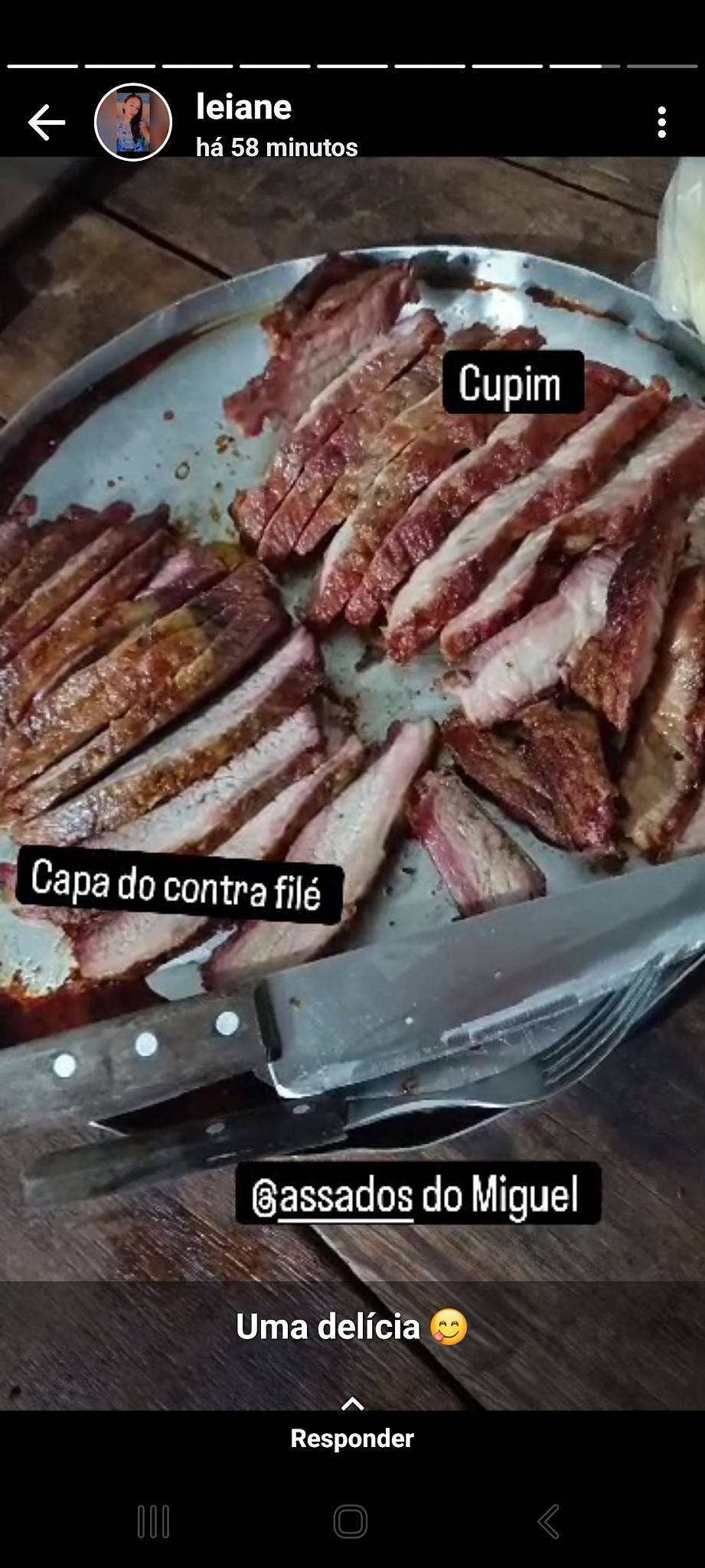 Assados do Miguel меню