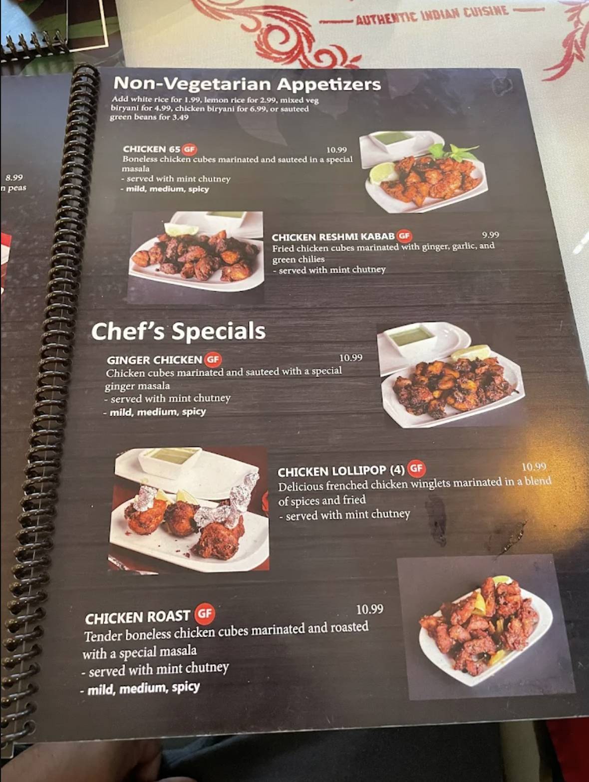 Roopa's Kitchen- Authentic Indian Cuisine меню