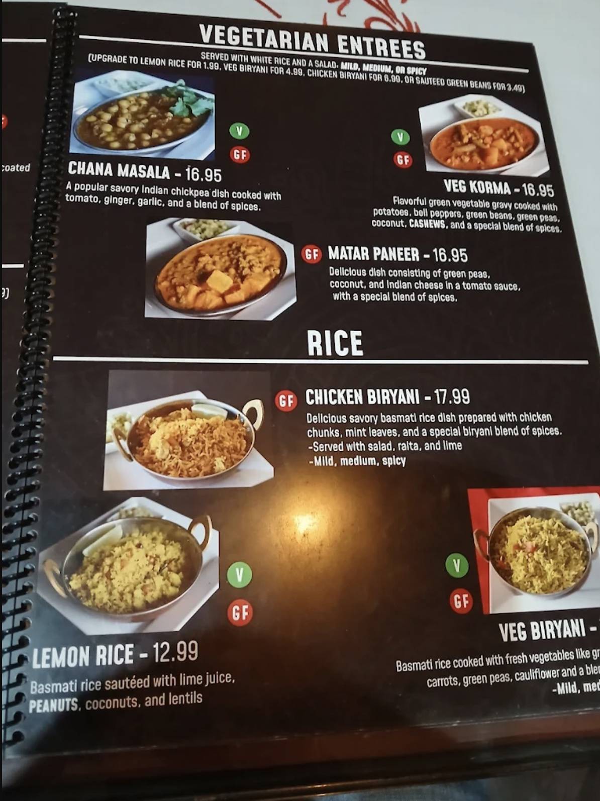 Roopa's Kitchen- Authentic Indian Cuisine меню