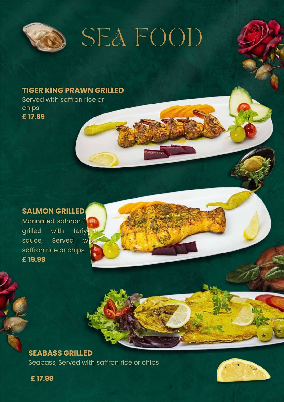 Rose Persian Restaurant & Bar меню
