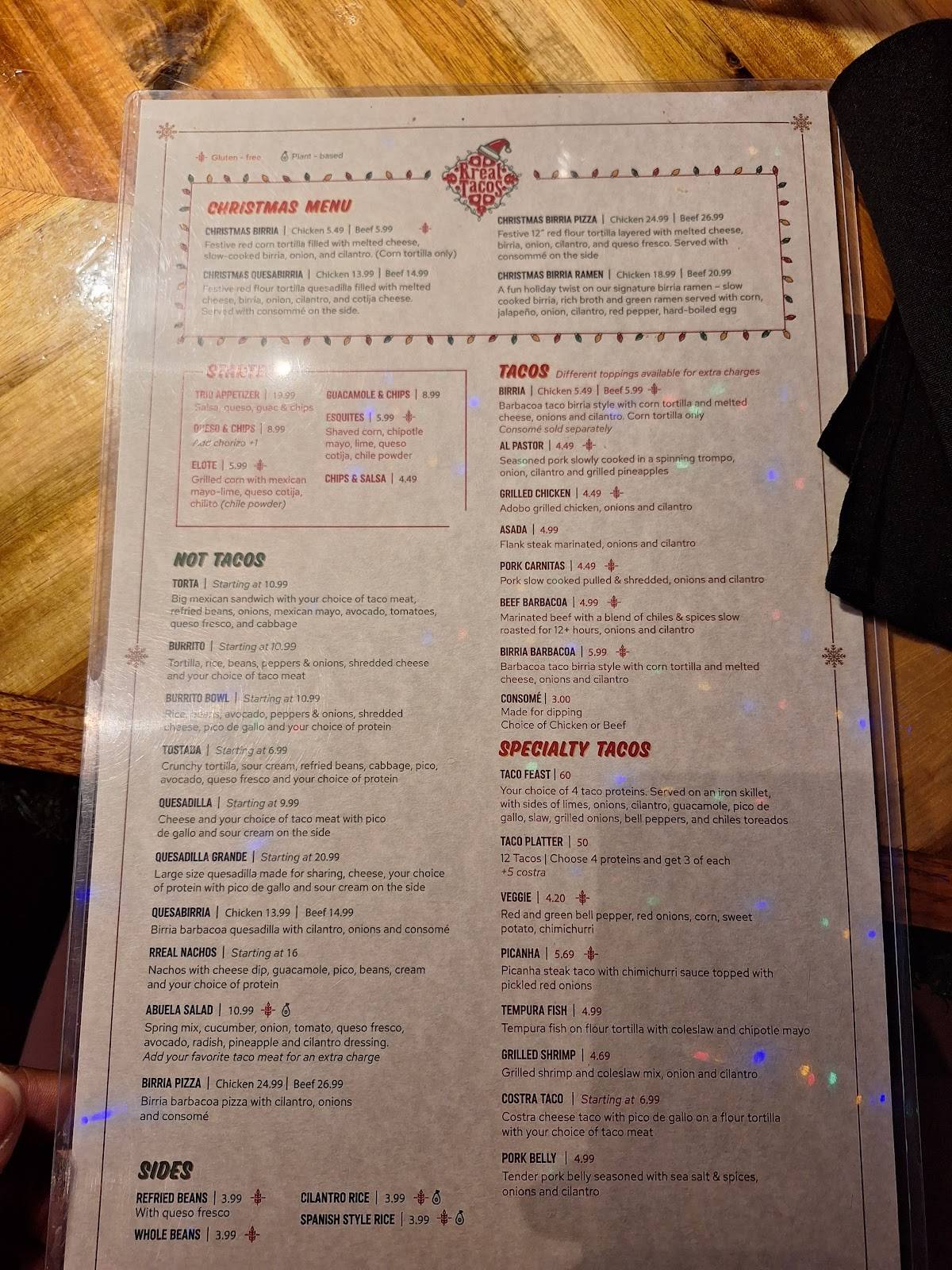 Rreal Tacos - Decatur меню