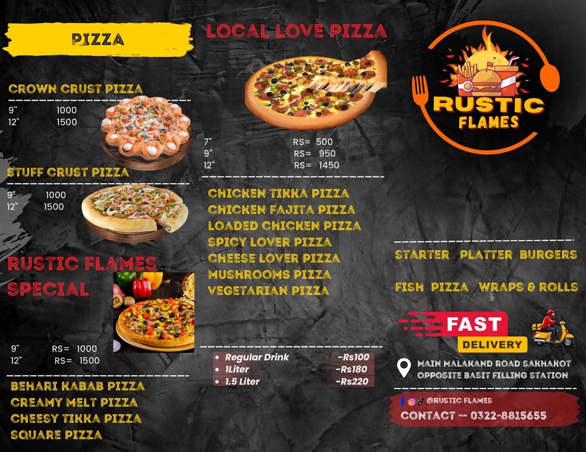 Rustic Flames меню