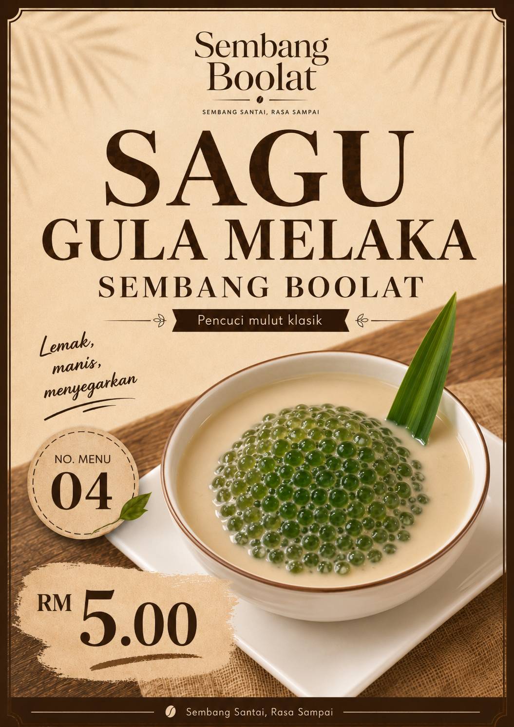 SEMBANG BOOLAT CAFE меню