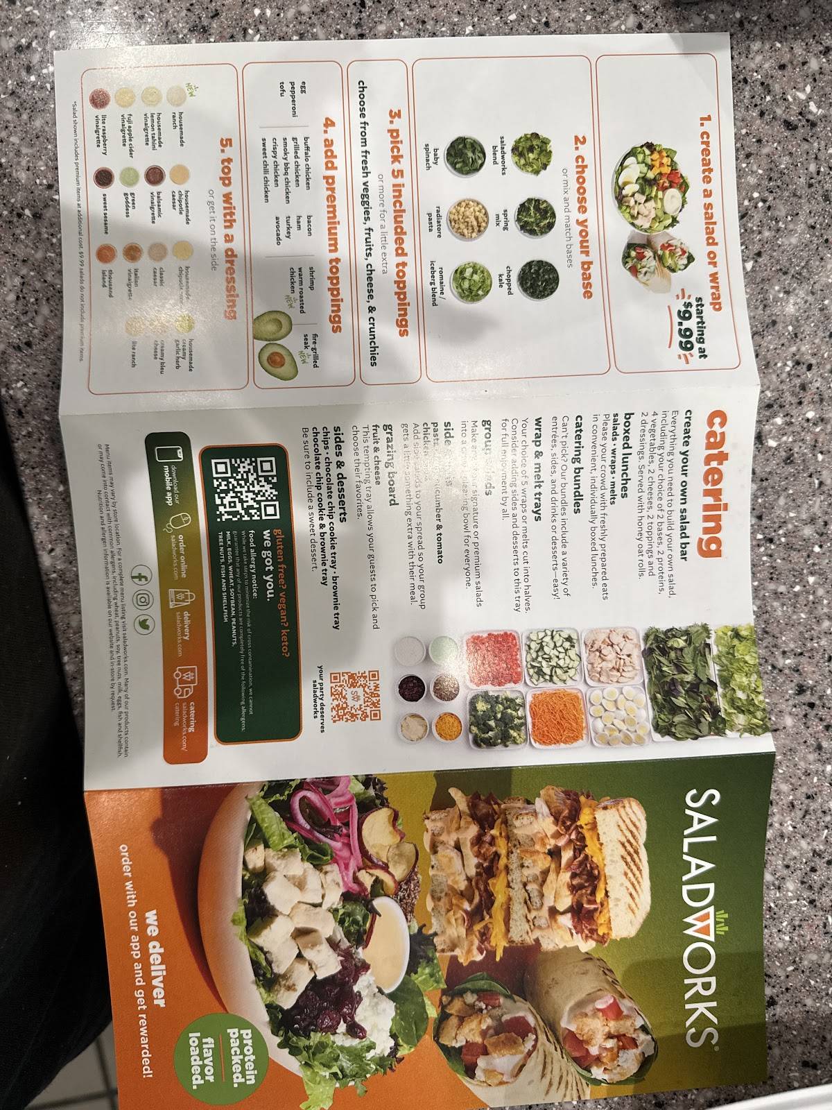 Saladworks меню