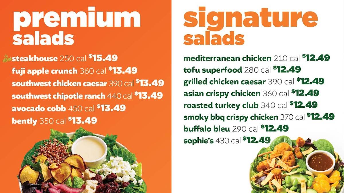 Saladworks меню