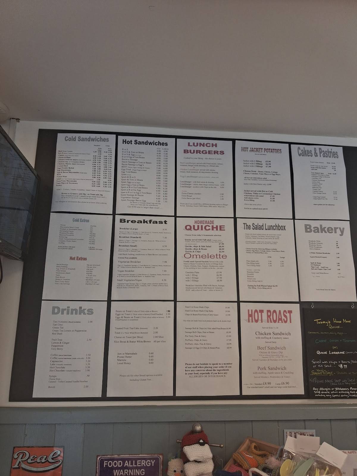 Samuel's Kitchen меню
