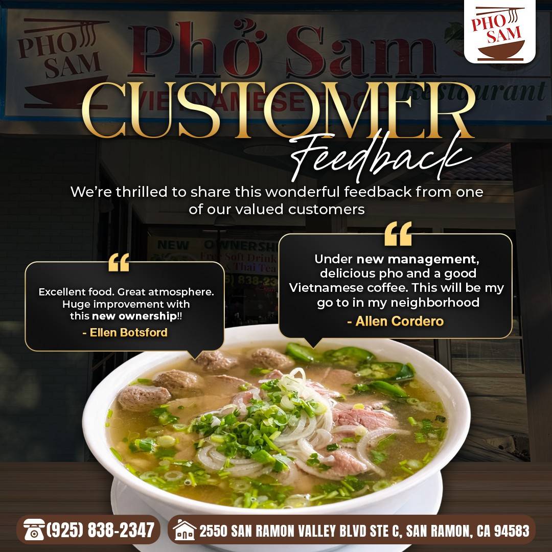 Pho Sam меню