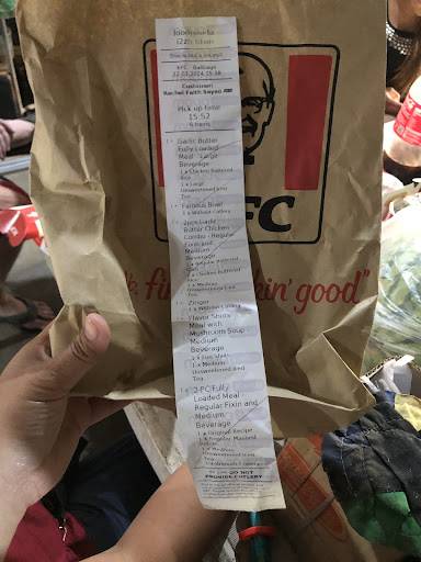 KFC меню