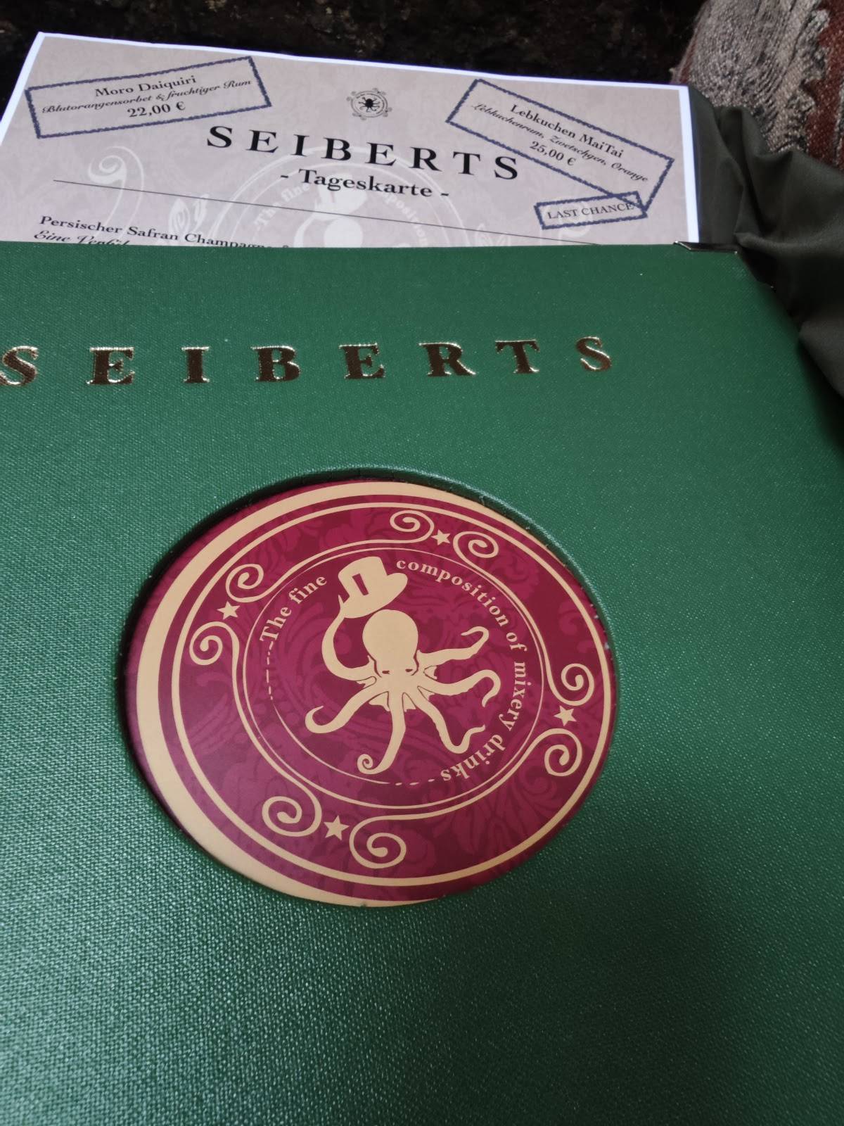 Seiberts - Classic Bar & Liquid Kitchen меню