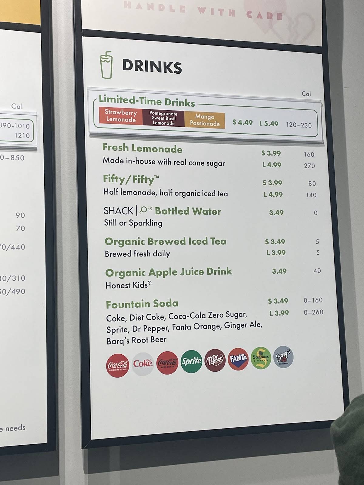 Shake Shack Novi меню