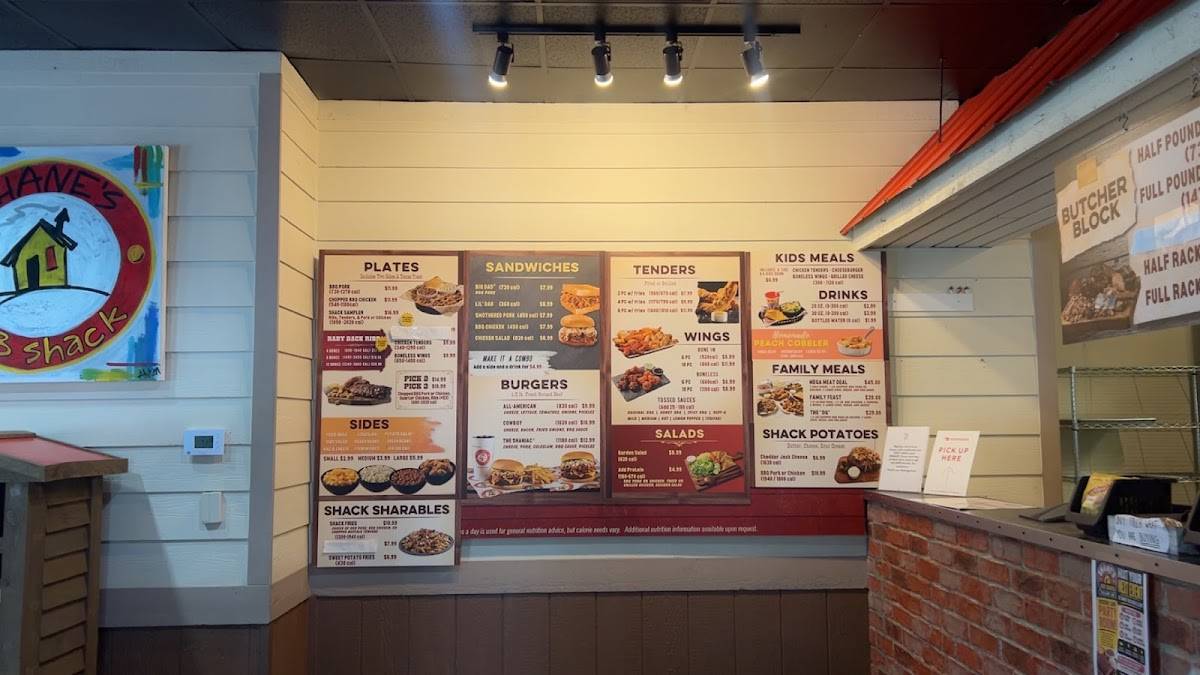 Shane's Rib Shack меню