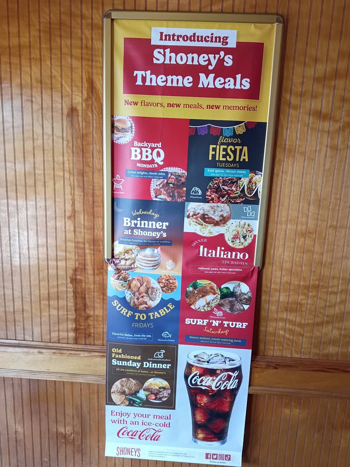 Shoney's меню