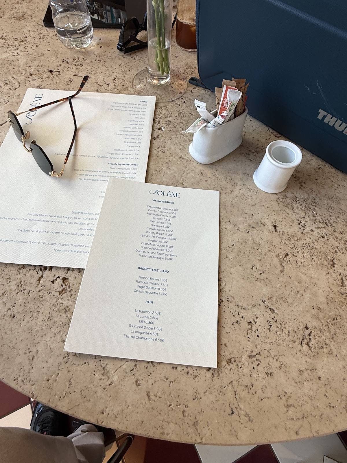Solène Athens меню