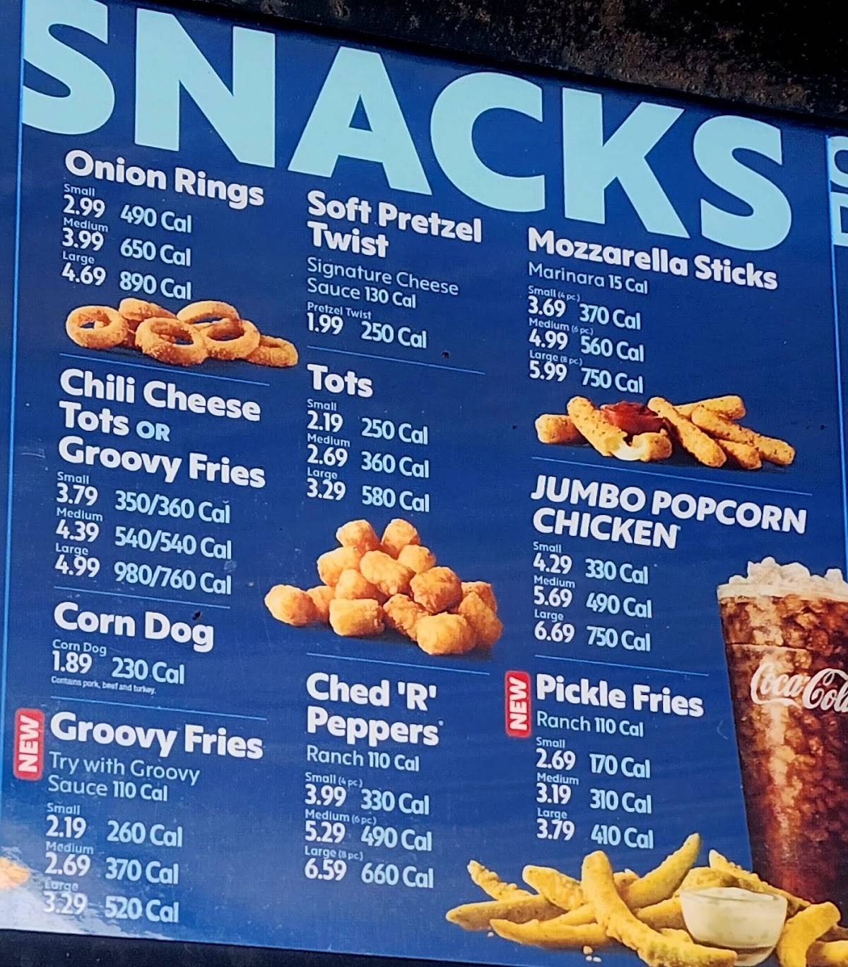 Sonic Drive-In меню