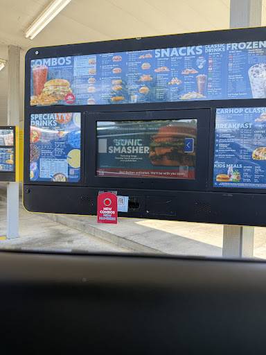 Sonic Drive-In меню