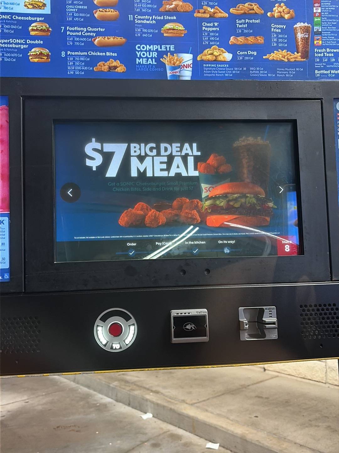 Sonic Drive-In меню