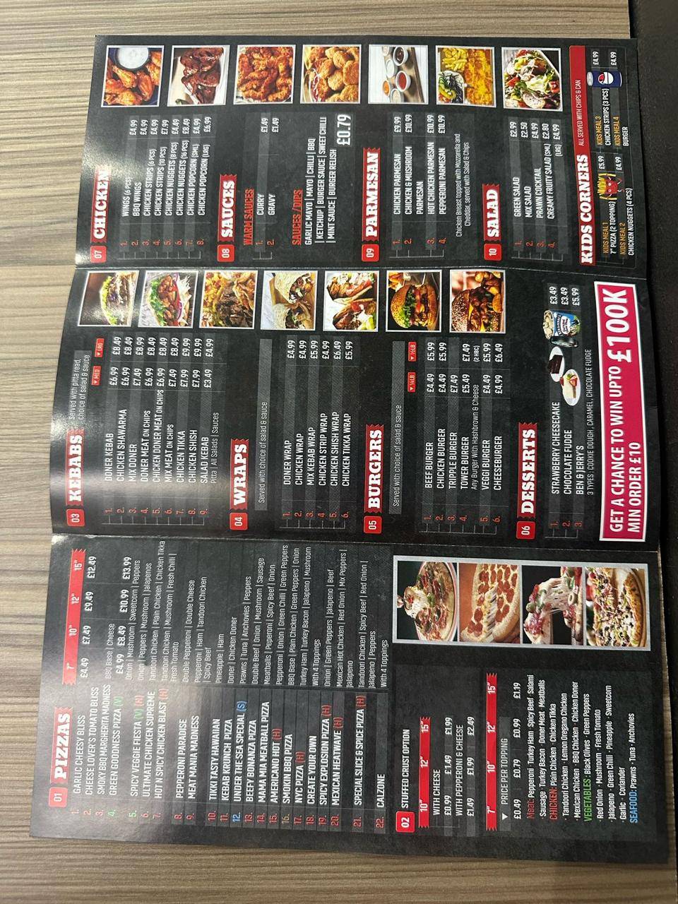 Slice N Spice меню