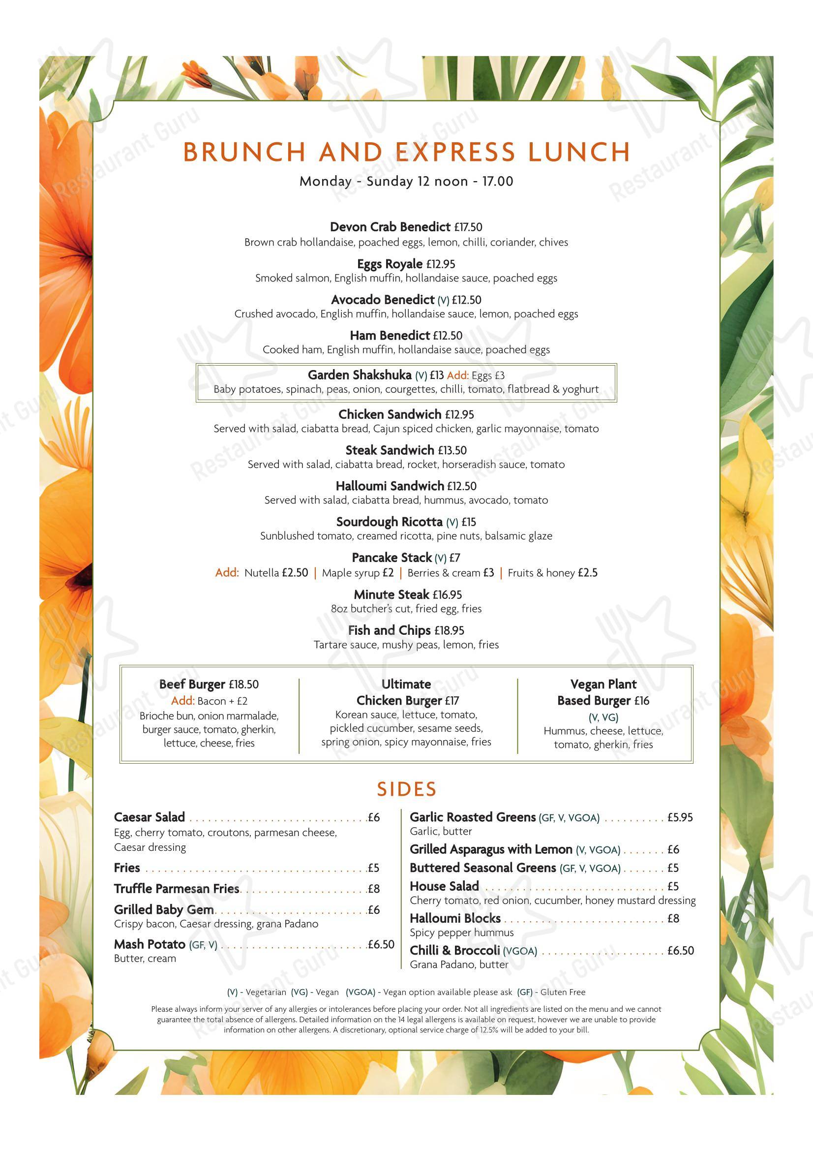 Меню ресторана Square Grill Brasserie Restaurant & Piano Bar Bath - Коктейльная карта
