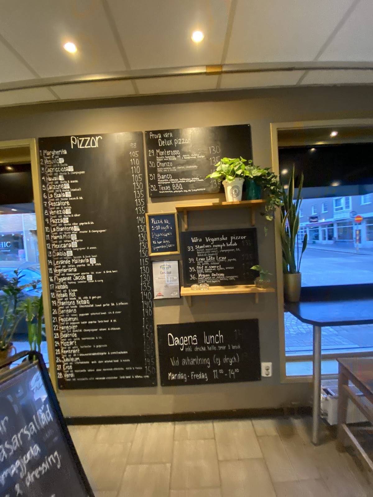 Stantons i Varberg Ab меню