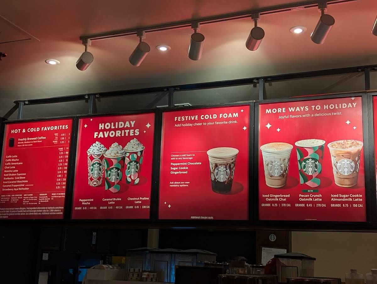 Starbucks Coffee Company меню