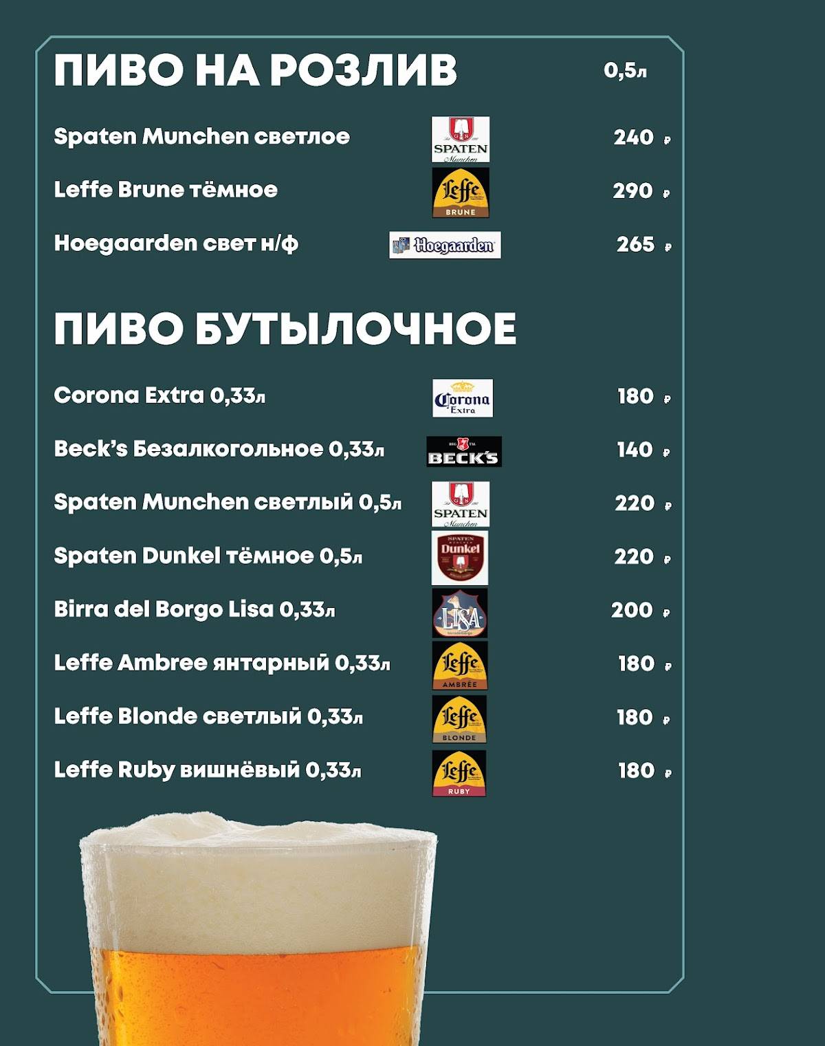Рестаграм меню