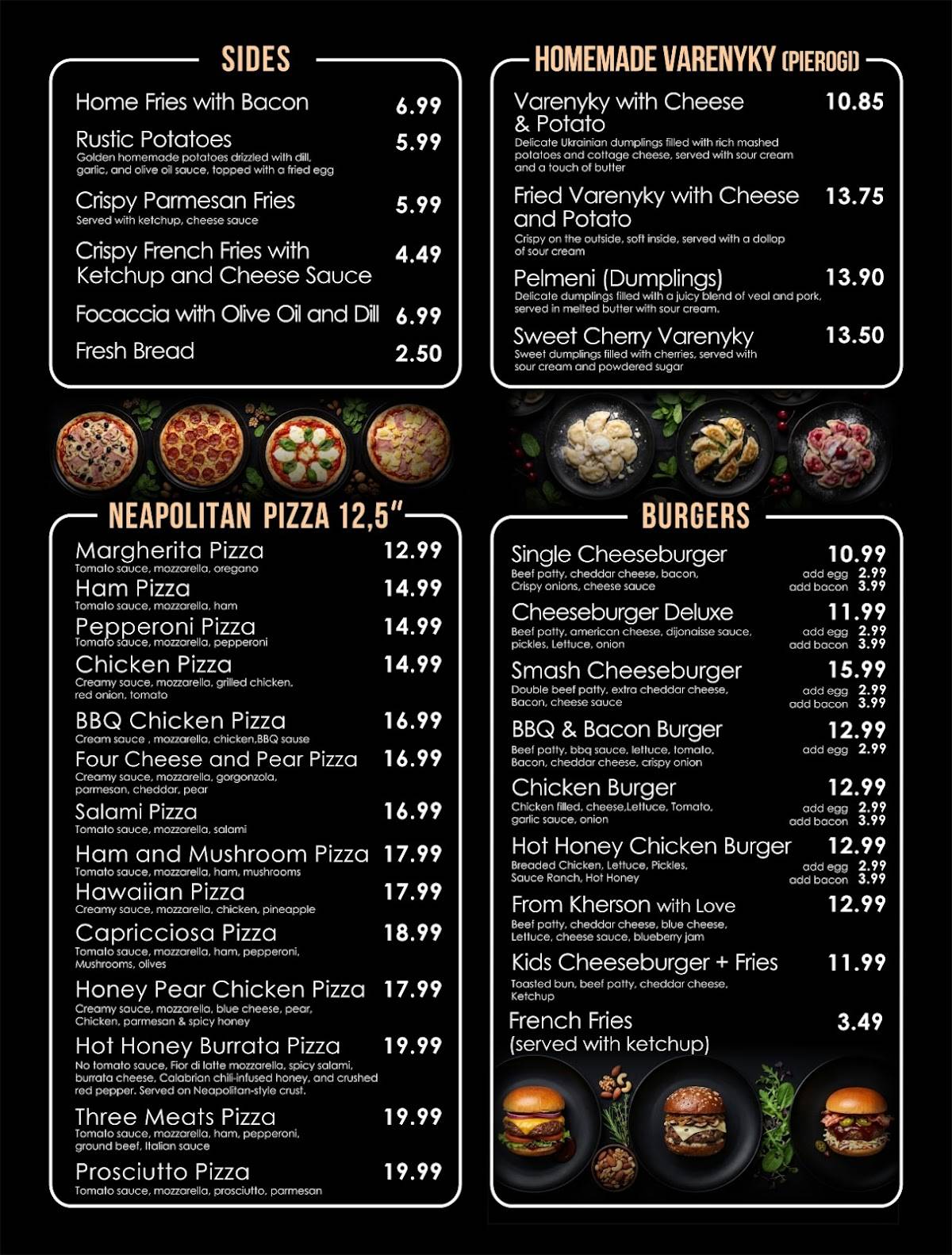 Stepi Restaurant меню