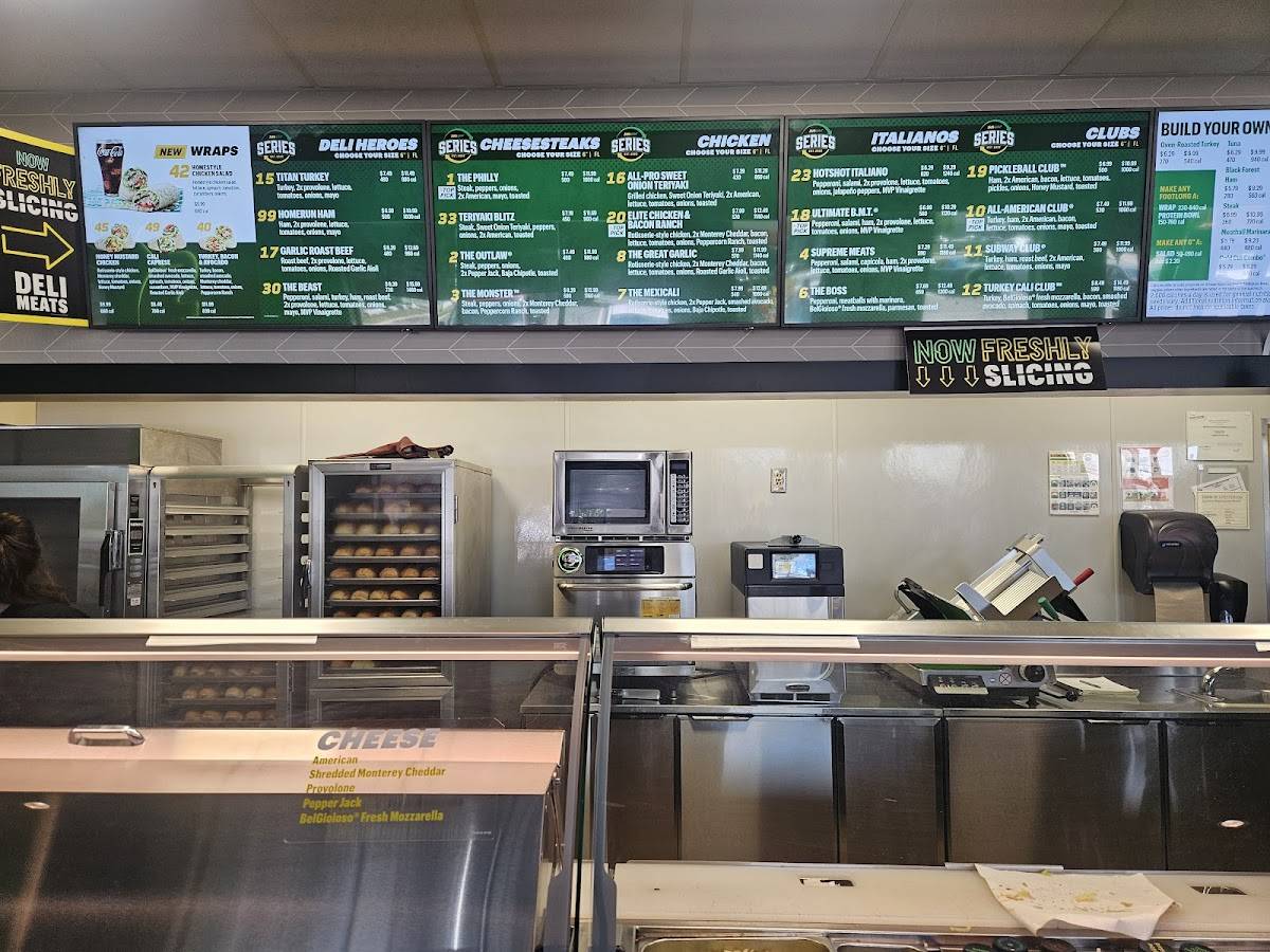 Subway меню