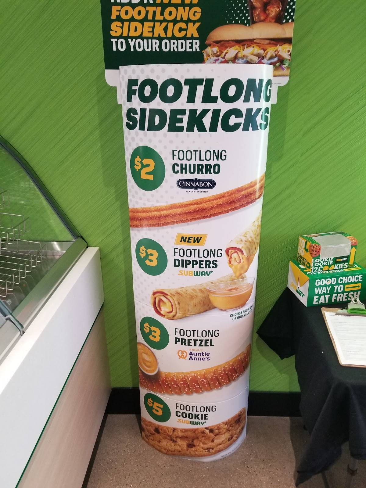Subway меню