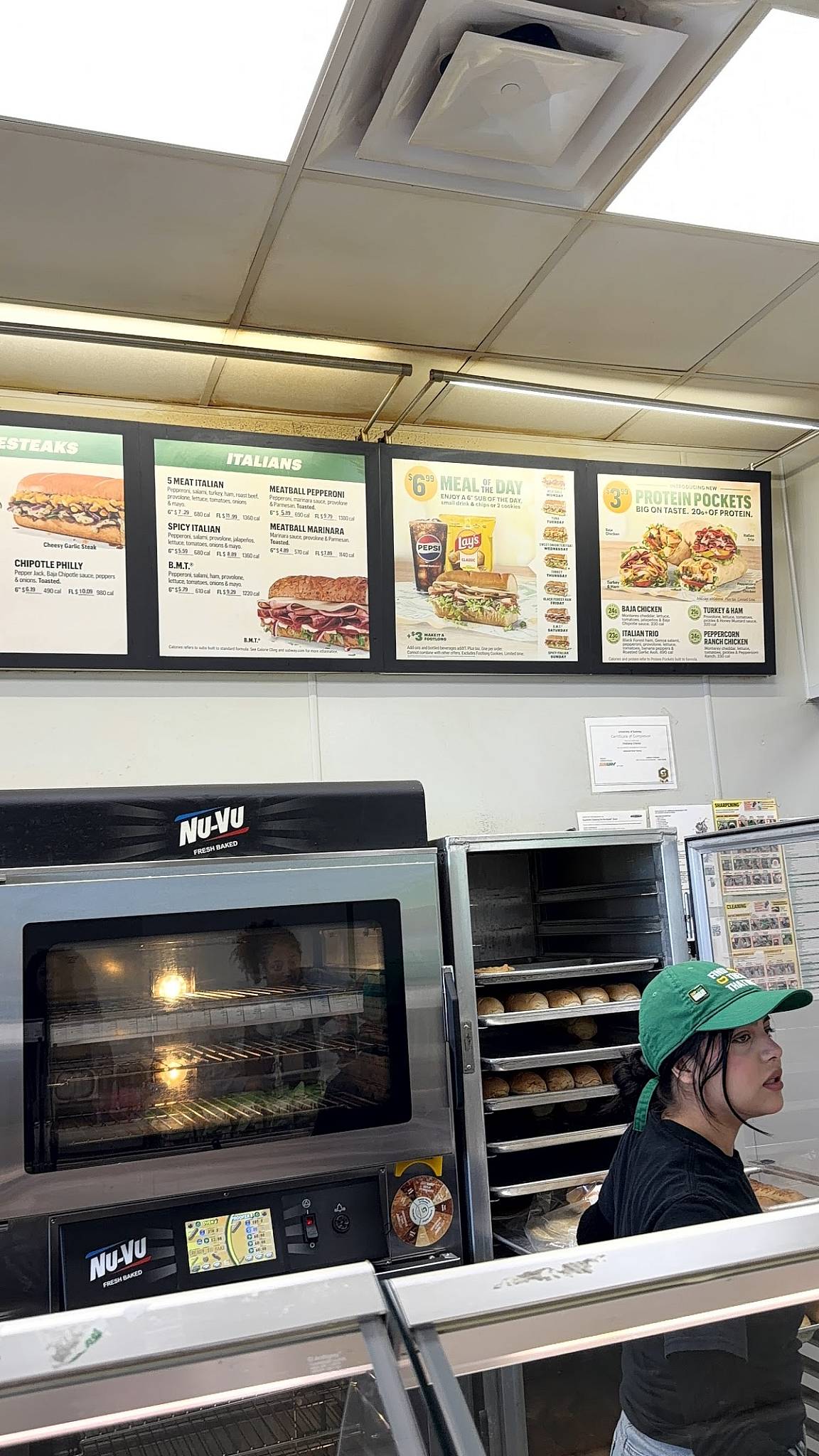 Subway меню