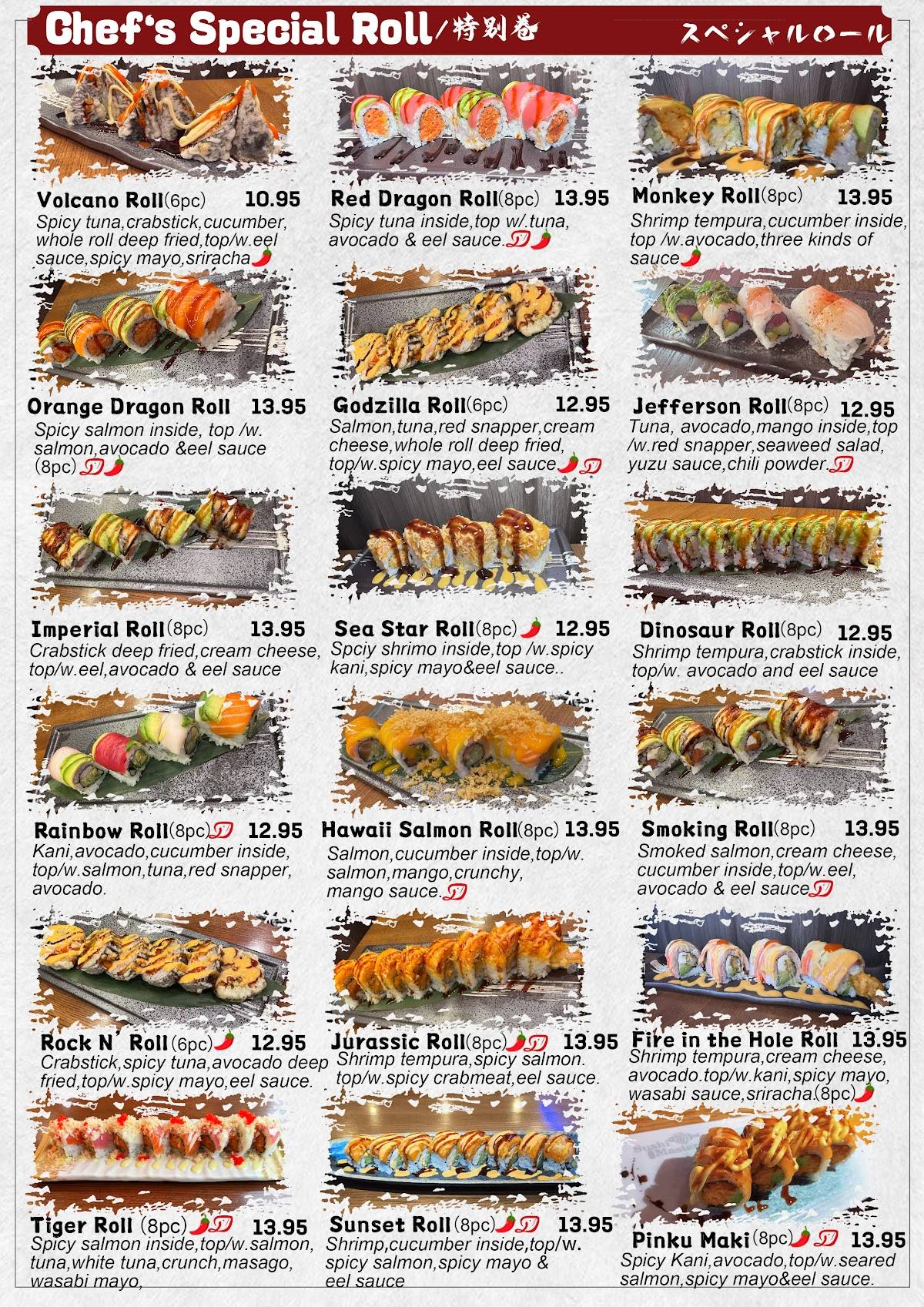 Sushi Master меню