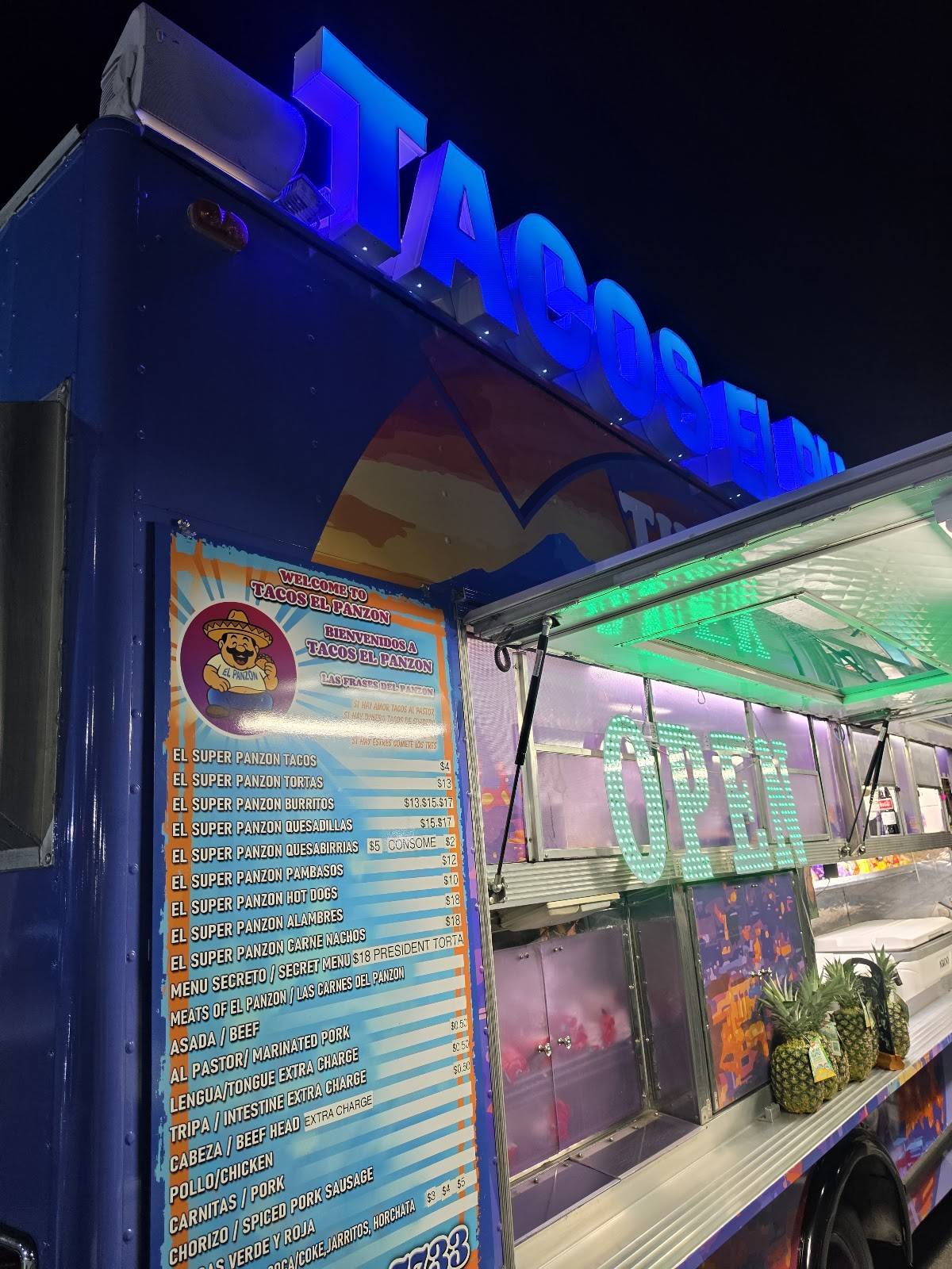 TACOS EL PANZON меню