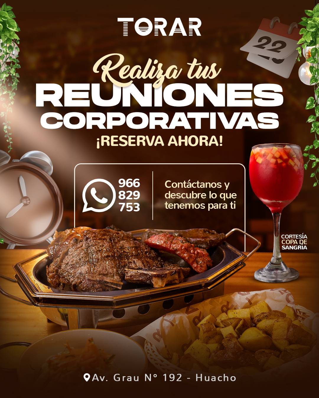 TORAR Restaurante меню