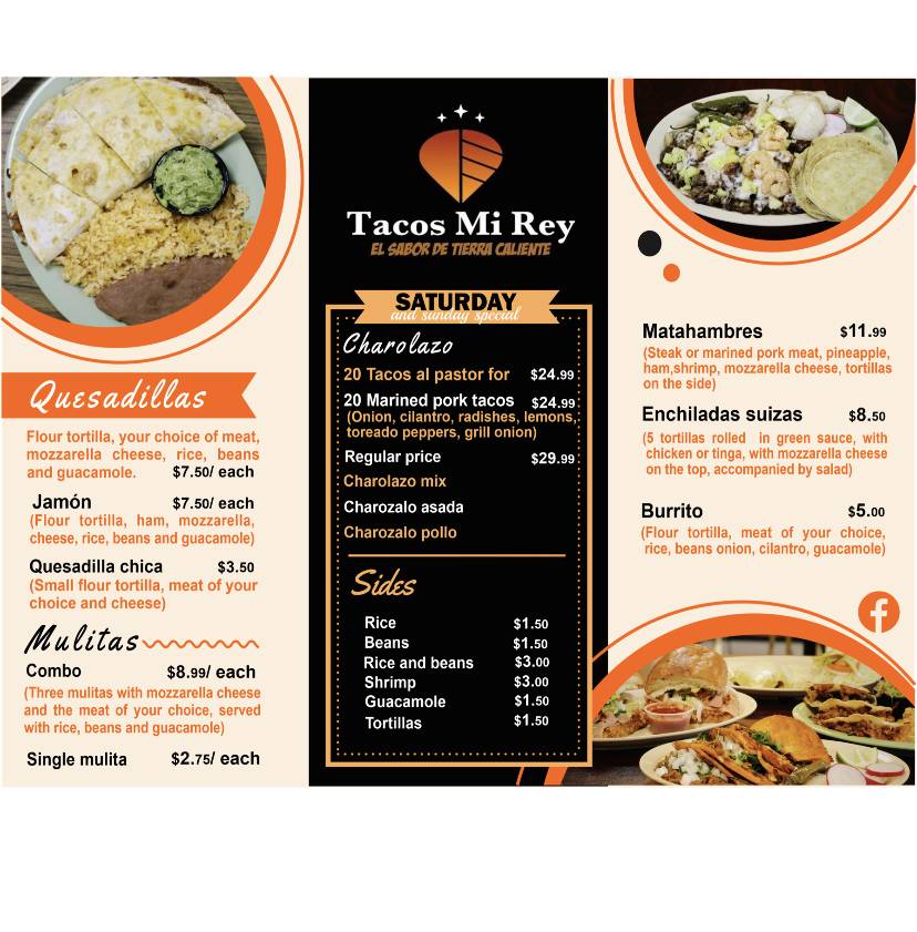 Tacos Mi Rey меню