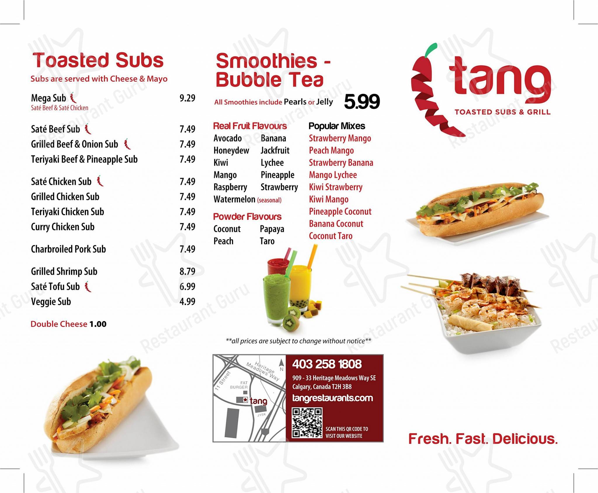 Детское ресторана Tang Vietnamese Subs & Grill в Калгарях