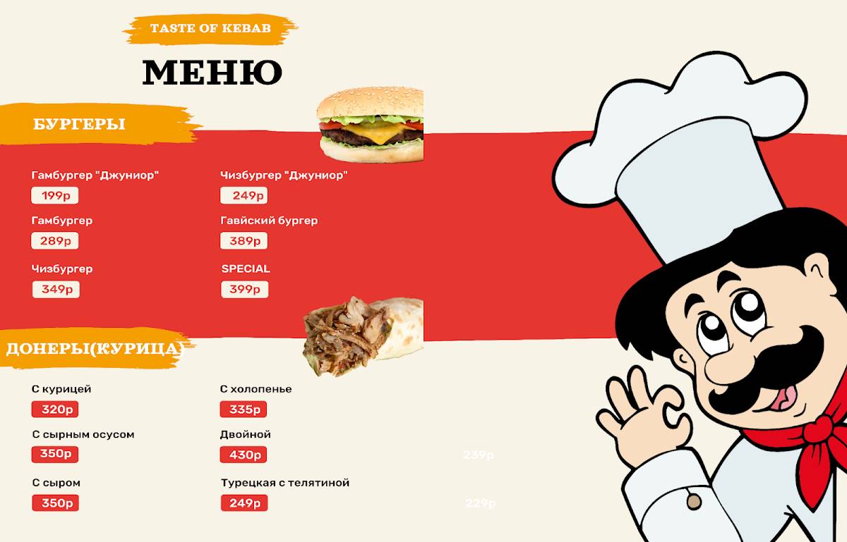 Лимпопо меню