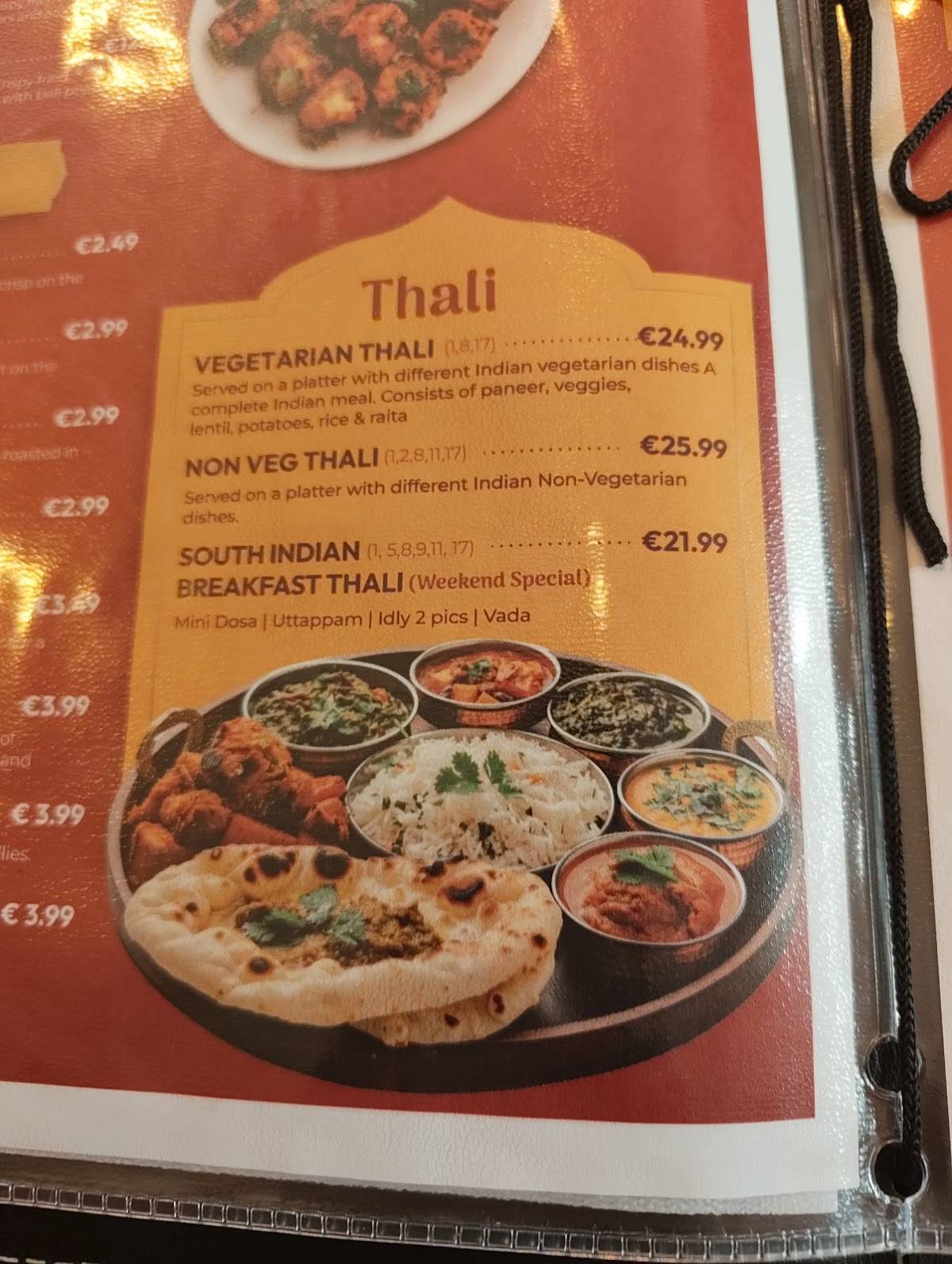 Thali Rathmines меню