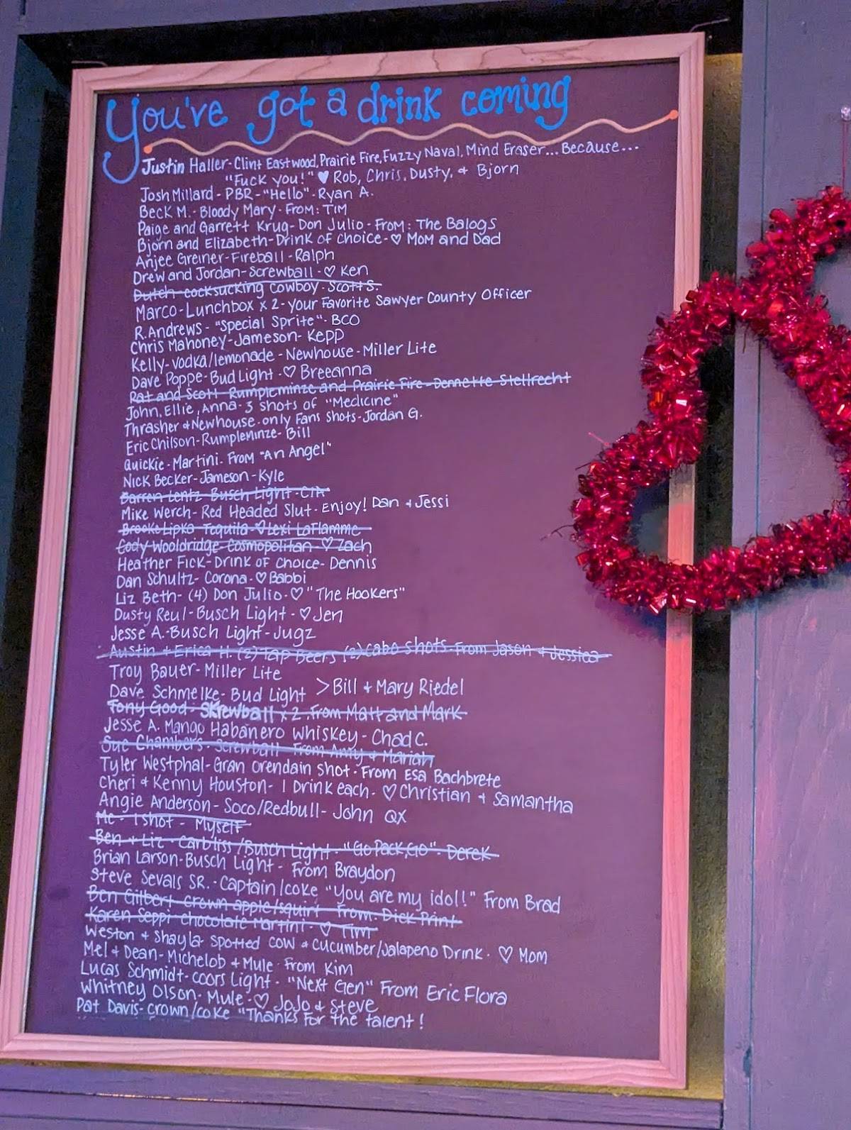 The Bar меню