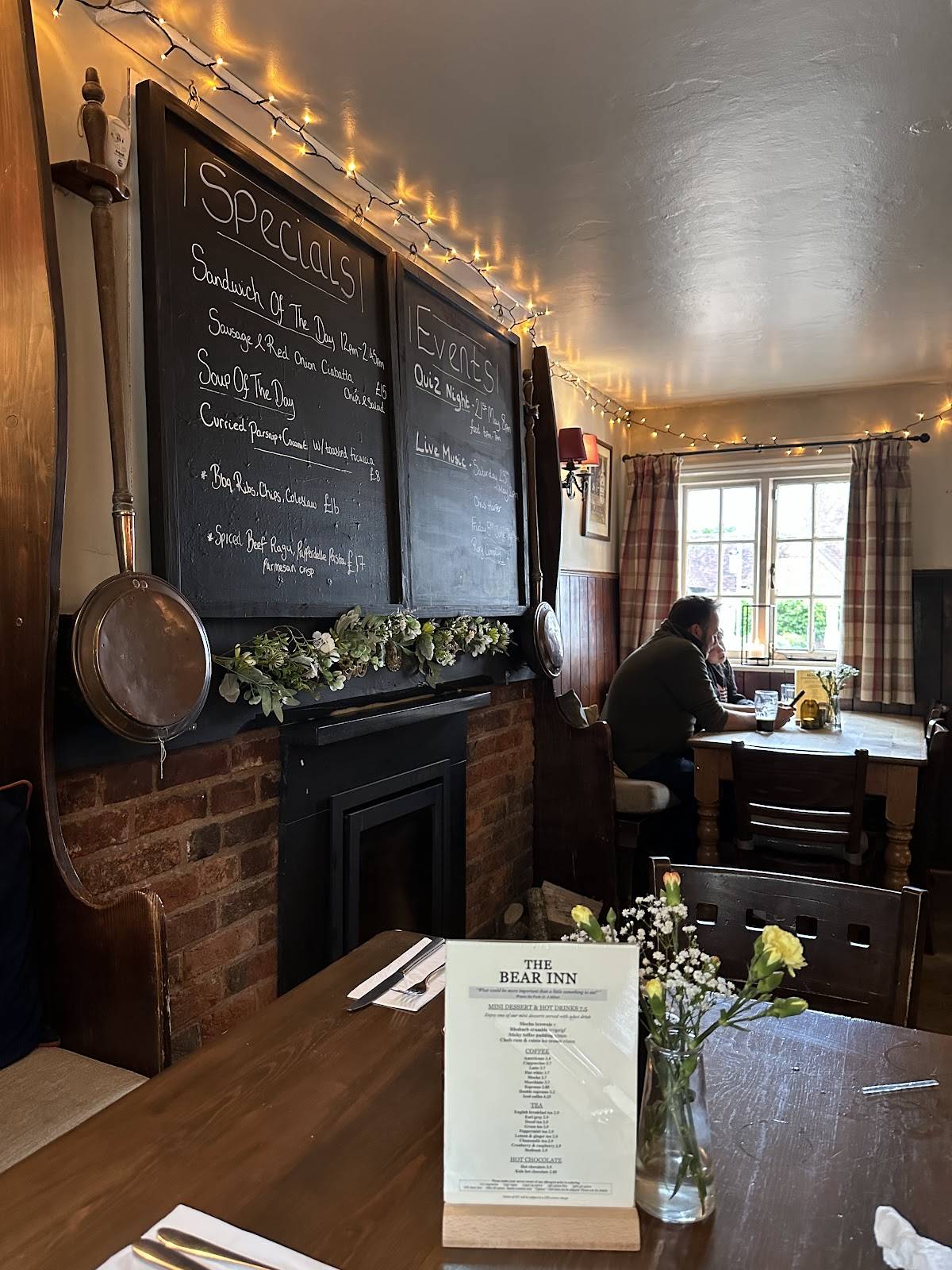 The Bear Inn меню