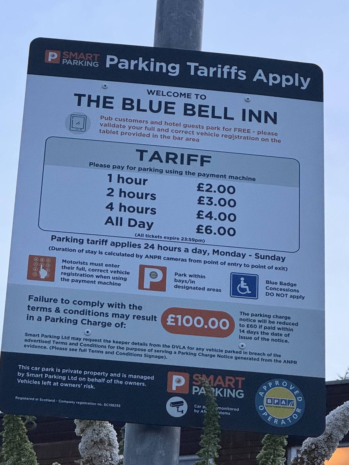 The Bluebell Middlesbrough меню