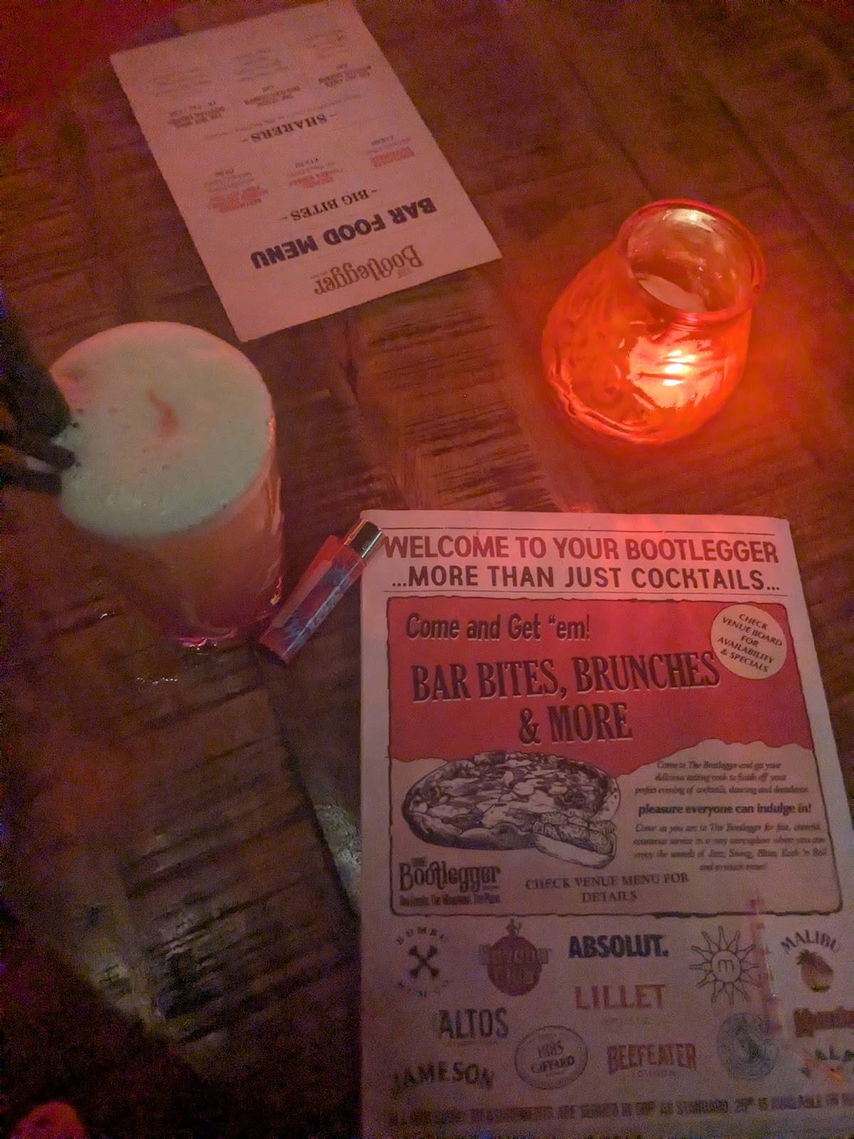 The Bootlegger меню