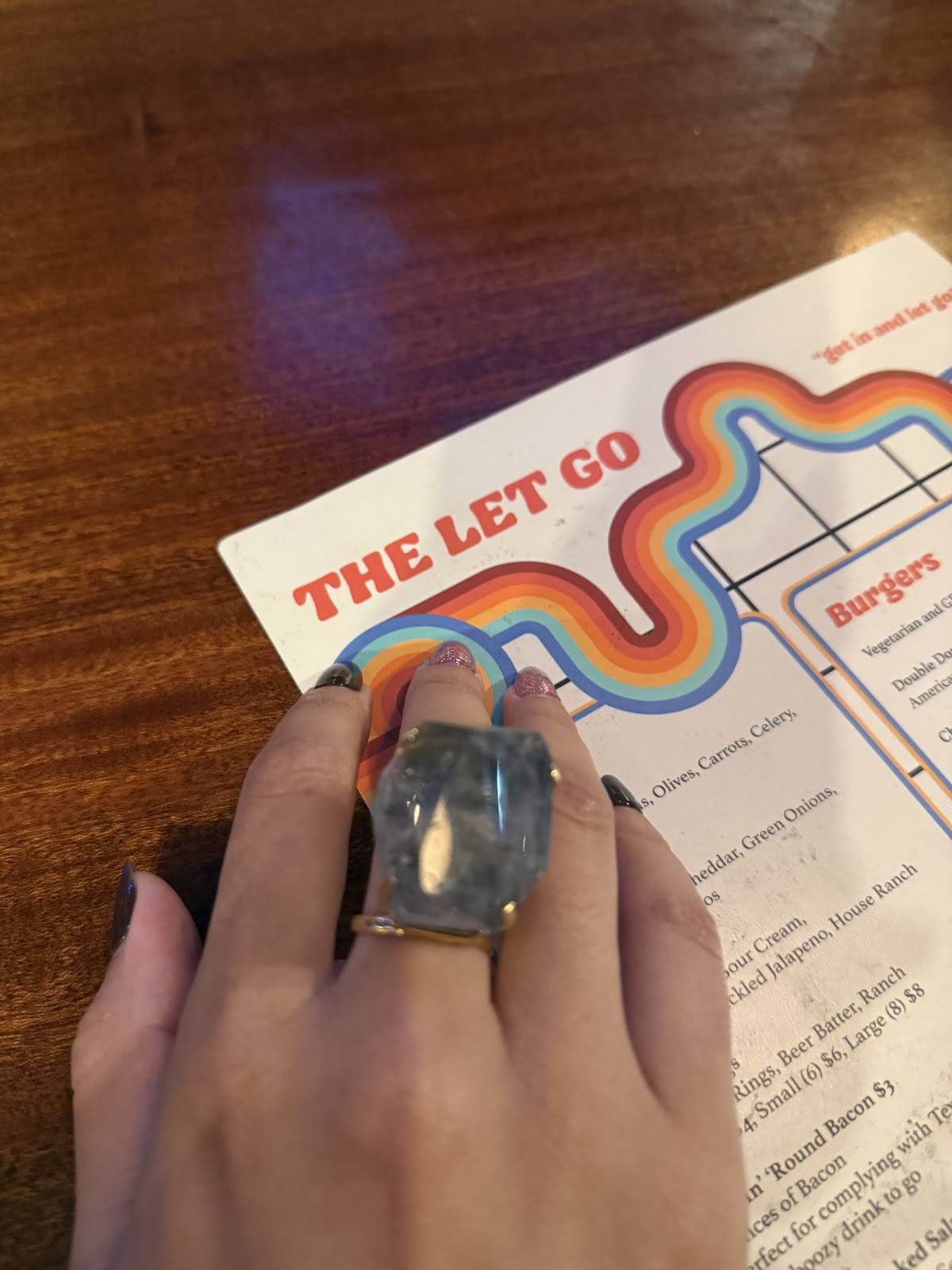 The Let Go меню