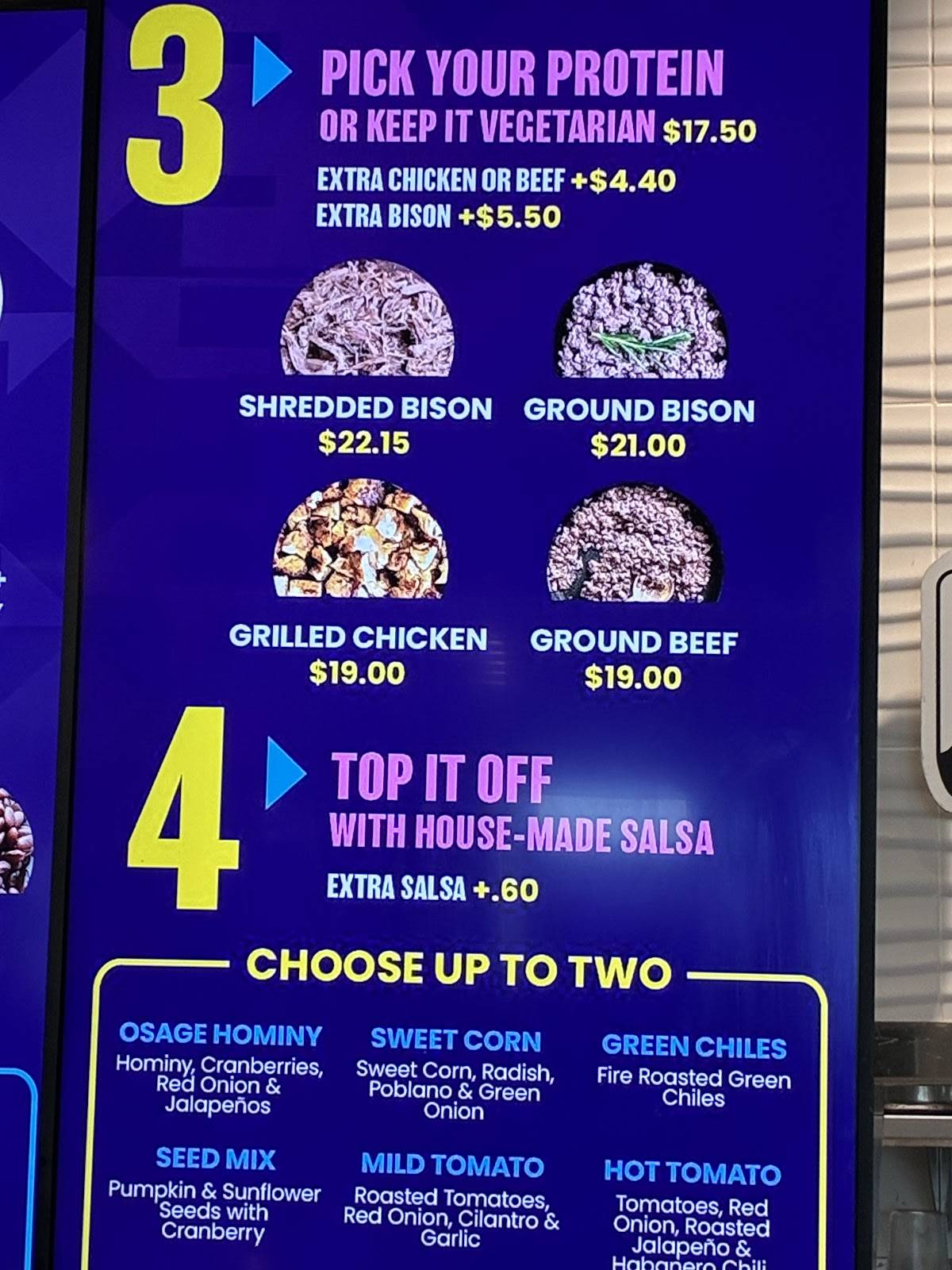 Tocabe меню