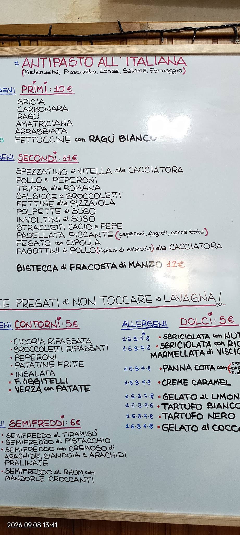 Trattoria La Rustica меню