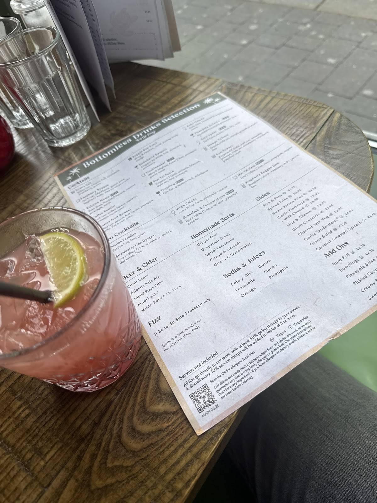 Turtle Bay Nottingham меню