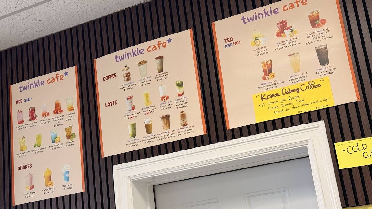 Twinkle Cafe меню